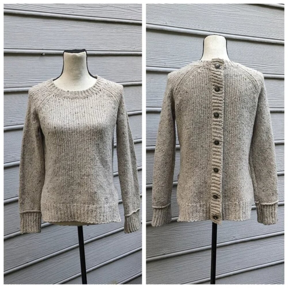 Willi Smith Pullover Back Button Down Sweater | W… - image 1